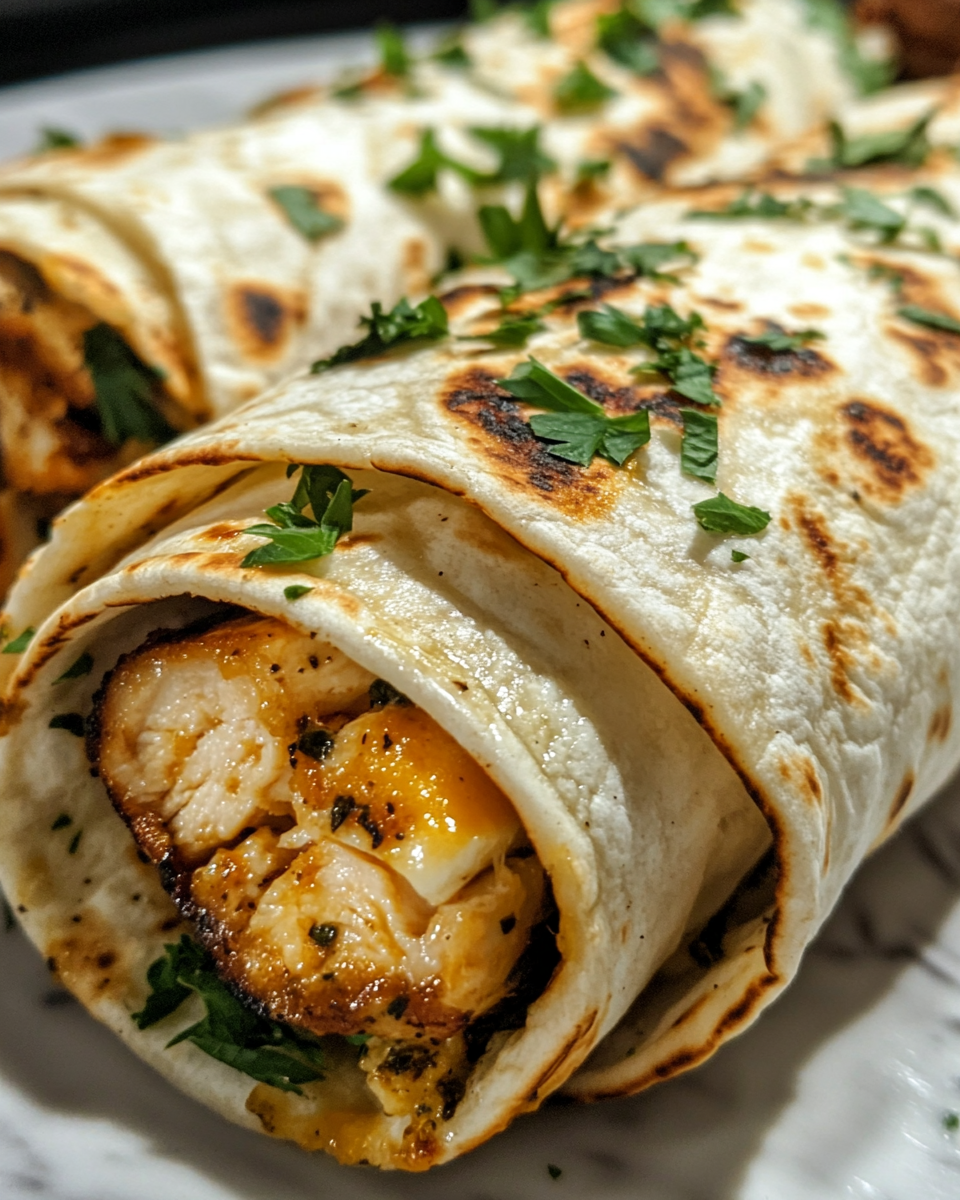 Cheesy Garlic Chicken Wraps 30-Minute Bold Comfort