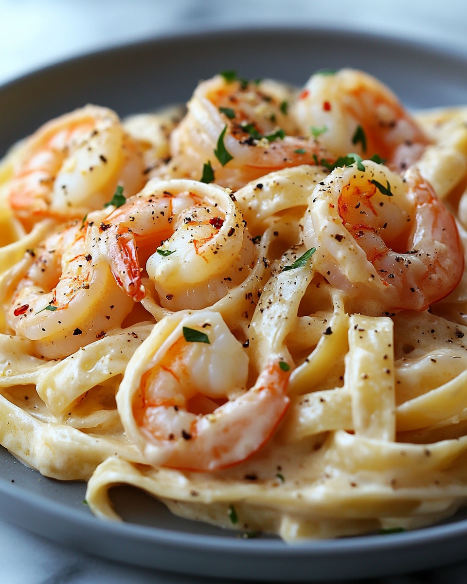 Addictive Creamy Shrimp Fettuccine Pasta With Homemade Alfredo Sauce Crave Worthy Bowl