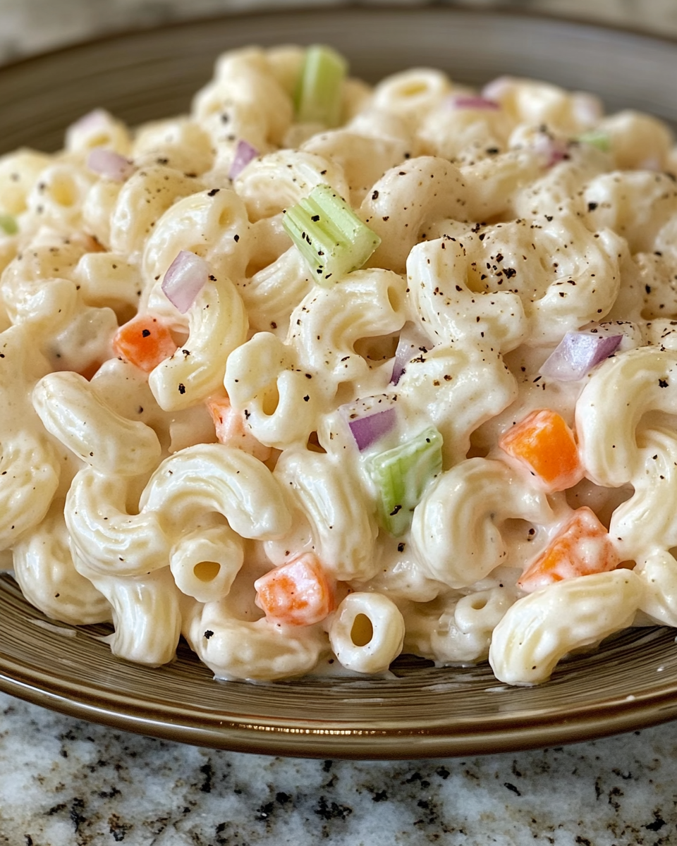 Irresistible Creamy Macaroni Salad Backyard BBQ Favorite